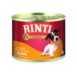 FINNERN RINTI gold suaugusių šunų konservuotas pašaras su vištiena 185 g