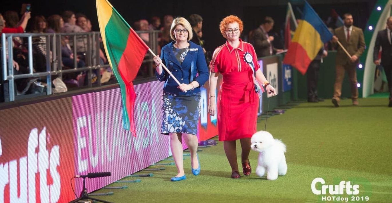 Monika Butanavičė ir Janita J. Plungė, „Crufts“ paroda, Anglija, 2019 m.