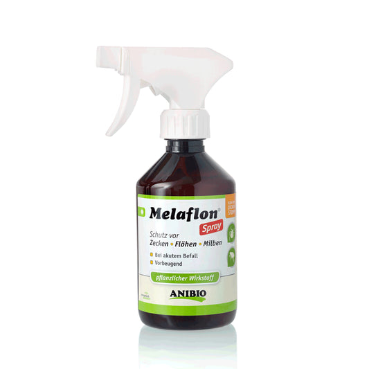 ANIBIO Melaflon Spray šunų ir kačių priežiūros priemonė - purškiklis, erkėms ir blusoms atbaidyti, 100 ml