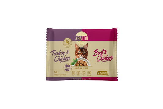 Visų veislių suaugusių sterilizuotų kačių šlapių pašarų rinkinys