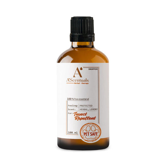 A'Scentuals Insect repellent eterinių aliejų mišinys, 100 ml, pipetė