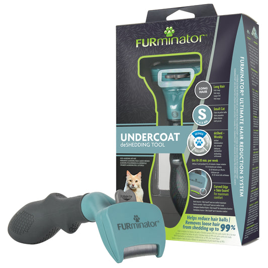 Ilgaplaukių kačių šukos Furminator Cat deShedding Small Cat