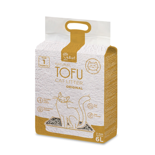 Velvet Paw Tofu Kraikas katėms, 2 mm granulės
