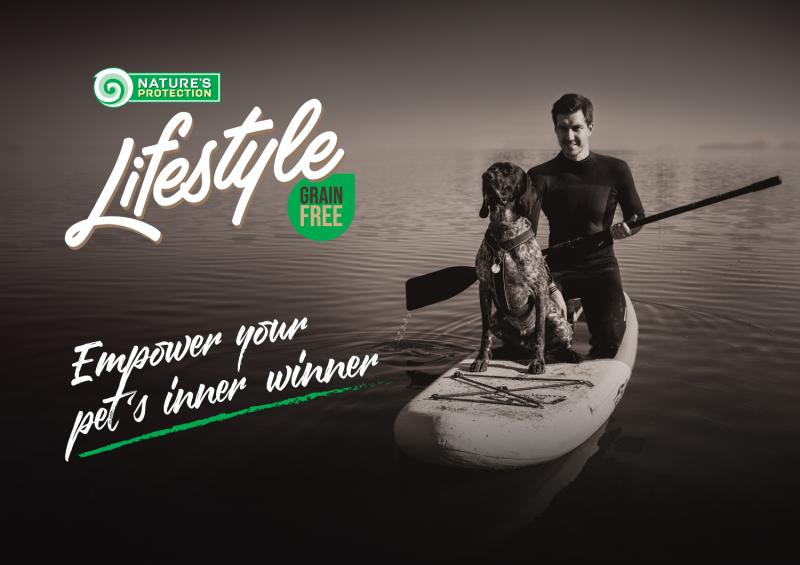 Nature's Protection Lifestyle begrūdis visų veislių suaugusių šunų pašaras su lašiša