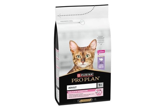 Pro Plan OPTIDIGEST suaugusių, jautrią virškinimo sistemą turinčių kačių sausas pašaras su kalakutiena