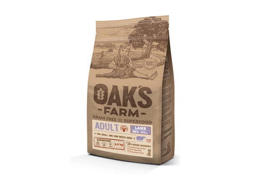 Suaugusių mažų ir labai mažų veislių šunų sausas begrūdis pašaras su ėriena