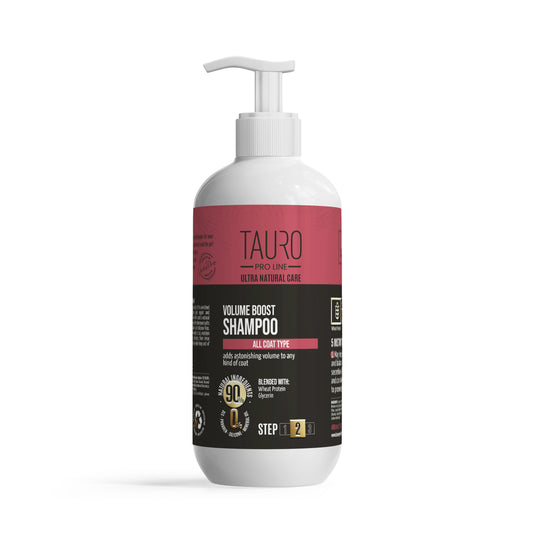 Tauro Pro Line Ultra Natural Care šampūnas suteikiantis šunų ir kačių kailio apimties