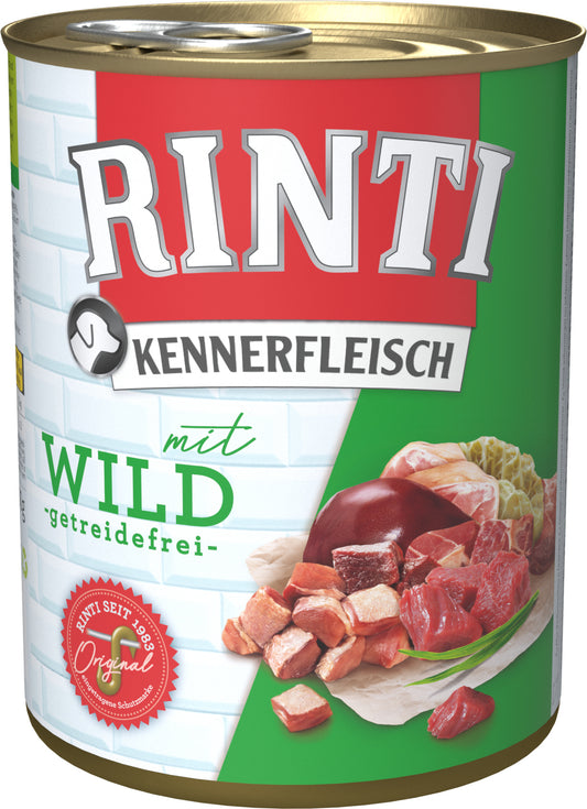 Finnern Rinti Kennerfleisch suaugusių šunų konservuotas pašaras su žvėriena