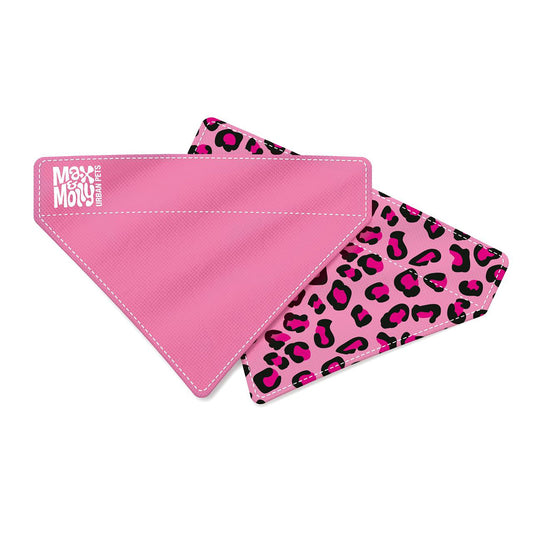 Max & Molly  gyvūnų augintinių skarelė-bandana, leopardo rašto