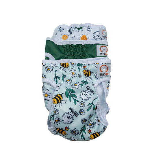 Misoko šunų patelių daugkartinių sauskelnių rinkinys „Meadow“