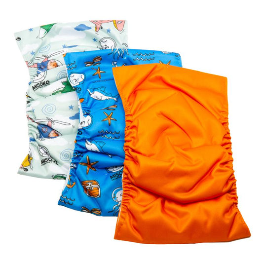 Misoko šunų patinų daugkartinių sauskelnių rinkinys „Voyage“