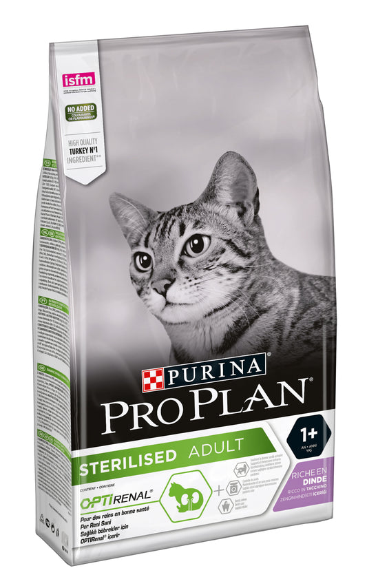 Pro Plan OPTIRENAL suaugusių sterilizuotų kačių sausas pašaras su kalakutiena