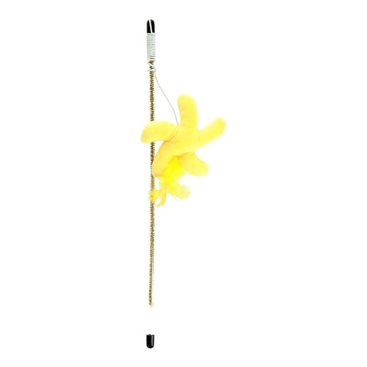 Hippie Pet kačių žaislas meškerė, su žaisliuku, 40 cm