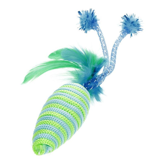 Hippie Pet kačių žaislas,pelė su plunksna, 16,5 cm