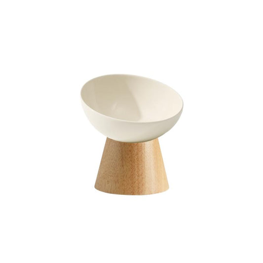Xingmi Ceramics gyvūnų augintinių dubenėlis, keraminis, su mediniu stovu, 15x13,3x11 cm