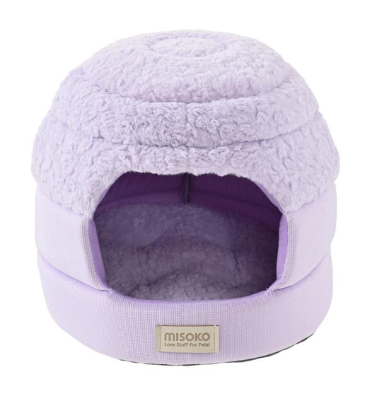 Minkštas gyvūnų augintinių guolis su nuimamu stogeliu