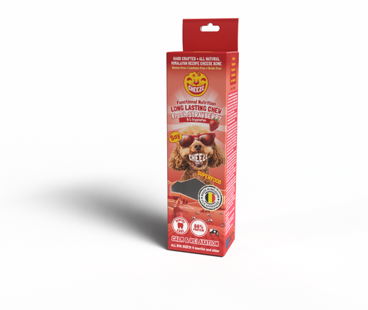 „Calming“ sūrio šunų skanėstai, su braškėmis