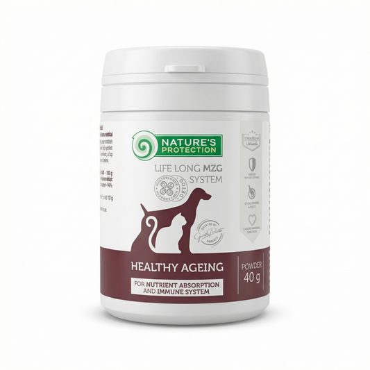 Senstančių šunų ir kačių pašaro papildas dantims, sąnariams ir kaulams