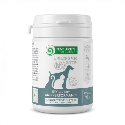 Suaugusių šunų ir kačių pašaro papildas energijos lygio palaikymui ir kūno atsigavimui