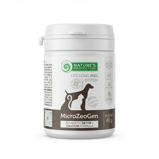 Nature's Protection MicroZeoGen šunų ir kačių pašaro papildas su kalciu