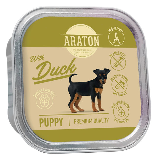 Jaunų šunų konservuotas pašaras su antiena