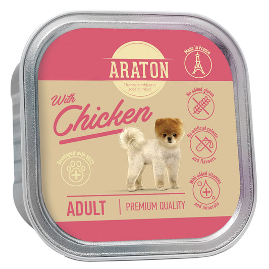 Suaugusių šunų konservuotas pašaras su vištiena