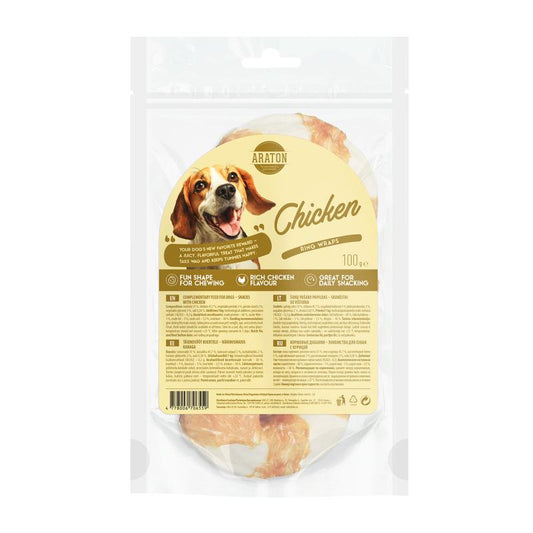 Šunų pašaro papildas-skanėstai, spurgos formos, su vištiena