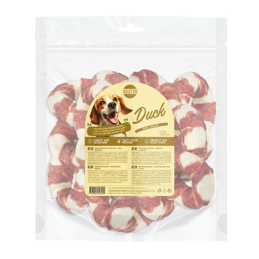 ARATON šunų pašaro papildas-skanėstai, spurgos formos, su antiena