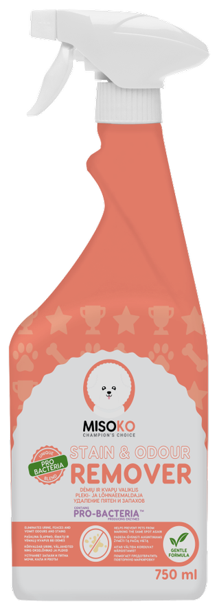 Misoko priemonė šunų kvapui ir dėmėms naikinti, 750 ml