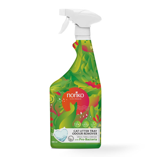 NORIKO Cat Litter Tray Odour Remover, purškiklis kačių kraiko nemaloniems kvapams šalinti, 500 ml
