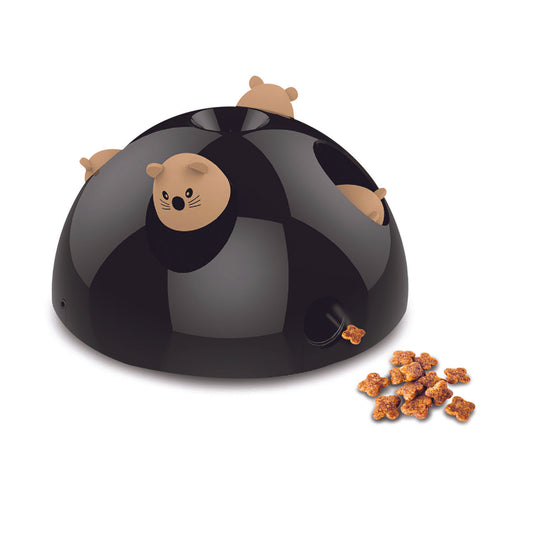 M-PETS CATCH THE MOUSE Kačių žaislas, juodas, 26x26x16 cm