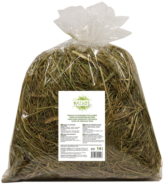 Šienas su žolelėmis