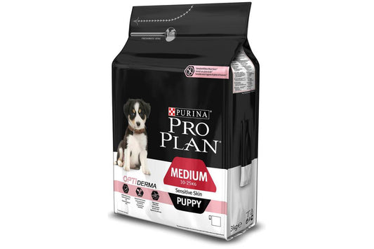 Vidutinių veislių šuniukų, turinčių jautrią odą, sausas pašaras