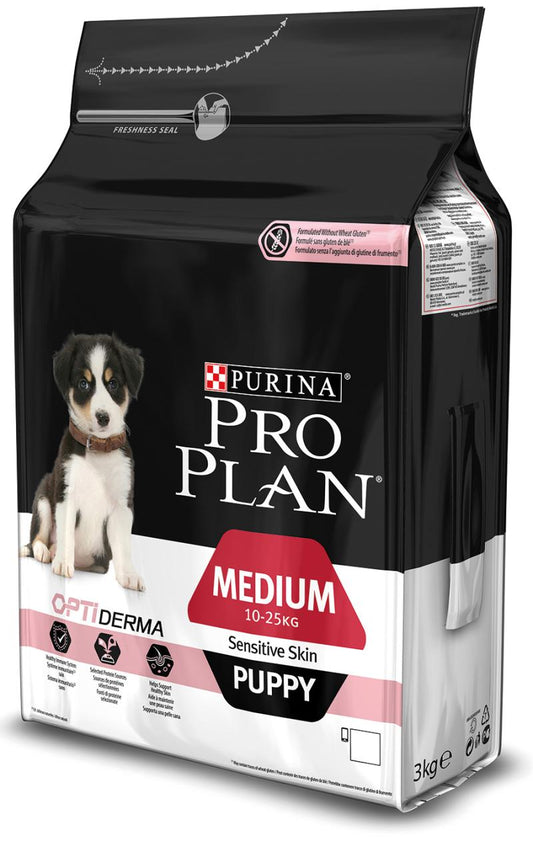 Vidutinių veislių šuniukų, turinčių jautrią odą, sausas pašaras