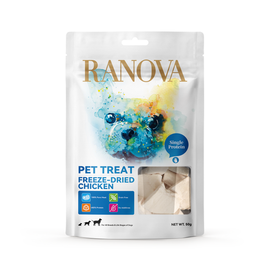 Šunų pašaro papildas - skanėstai liofilizuota vištiena