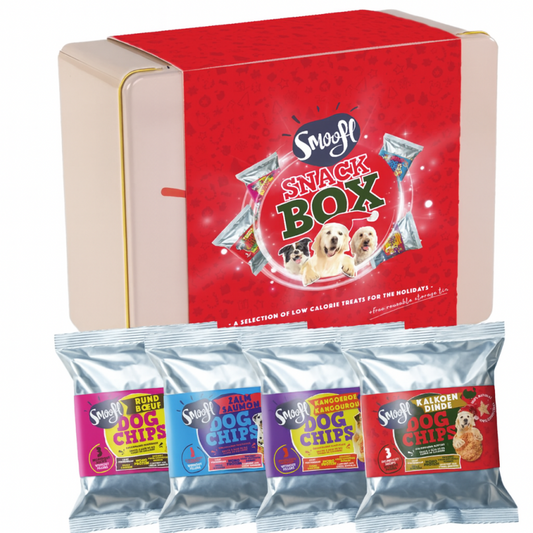 Kalėdinis šunų pašaro papildas-skanėstai - su jautiena, lašiša, kalakutiena, kengūriena