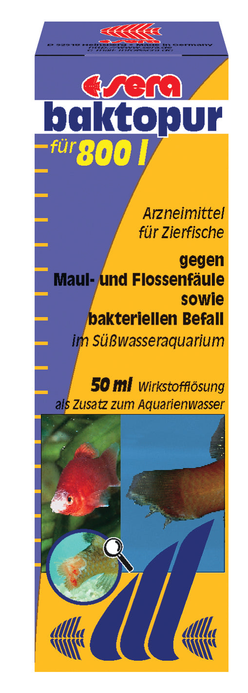 Baktopur 50ml nuo žiaunų, pelekų infekcijos
