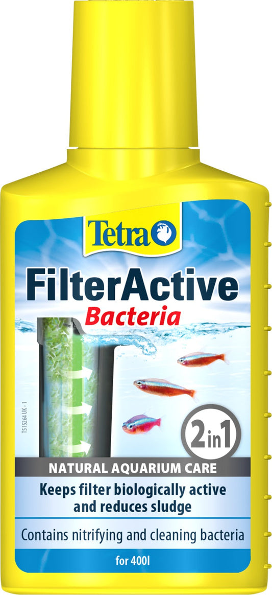 TETRA FilterActive akvariumų filtravimo skystis su gyvomis bakterijomis, 100 ml