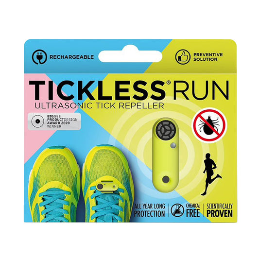 TickLess Run žmonių ultragarsinis pakabukas nuo erkių ir blusų, įkraunamas, geltonas