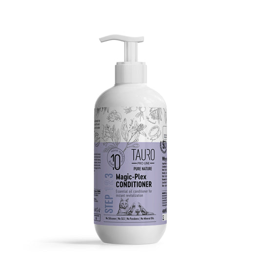 Tauro Pro Line Pure Nature Magic-Plex šunų ir kačių kailį atkuriantis kondicionierius, 400 ml