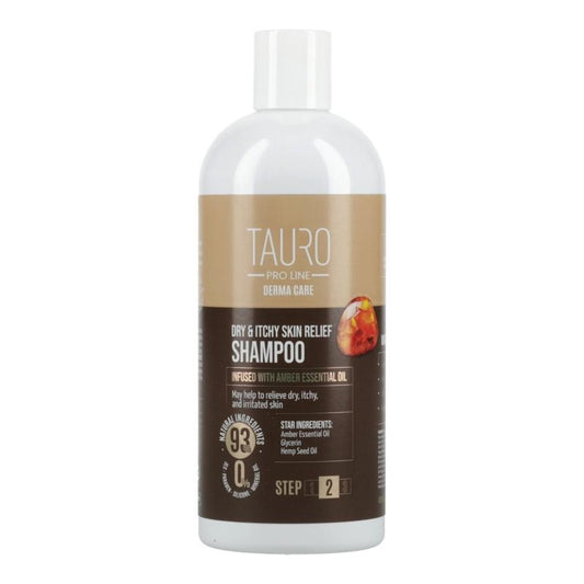 TAURO PRO LINE Derma Care Dry & Itchy Skin Relief Shampoo for dogs and cats, šunų ir kačių sausos odos niežėjimą lengvinantis šamp