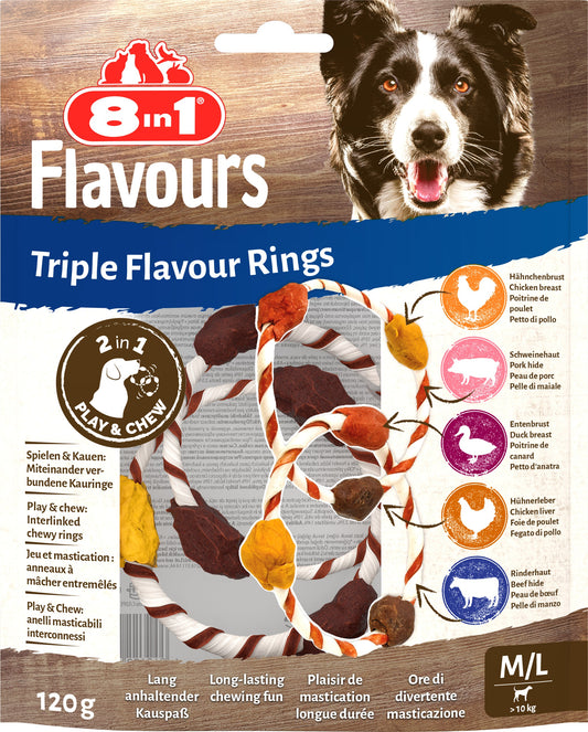 Šunų pašaro papildas - skanėstai su jautiena, vištiena ir kalakutiena