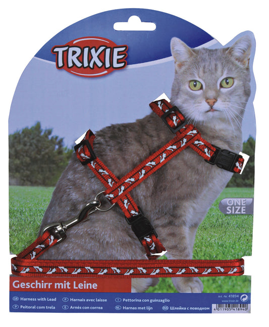 Nailoninis kačių komplektas su petnešomis