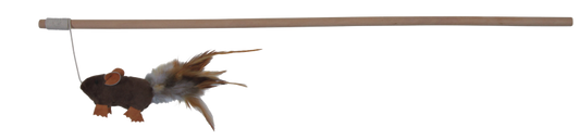 Kačių žaislas-meškerė su pele