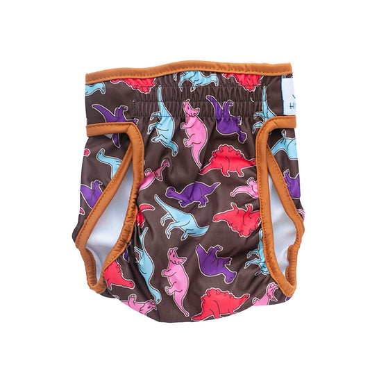 Šunų kalių daugkartinio naudojimo sauskelnės, dinozaurai  XXL