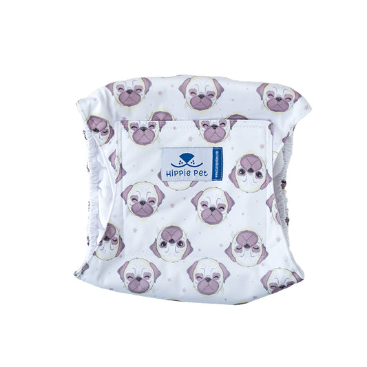 Šunų patinų daugkartinio naudojimo sauskelnės, buldogai L