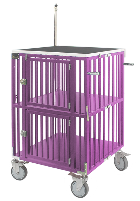 Gyvūnų augintinių sulankstomas vežimėlis, 2 aukštų