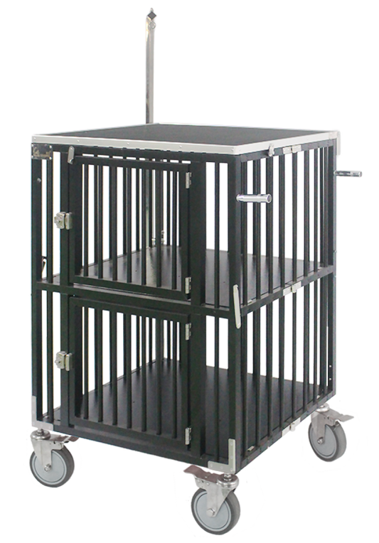 Gyvūnų augintinių sulankstomas vežimėlis, 2 aukštų