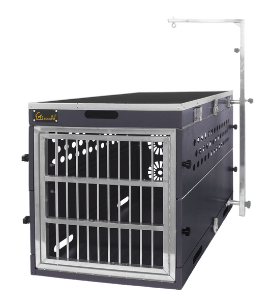 Gyvūnų augintinių sulankstomo narvo rinkinys su baze ir ventiliatoriaus dėže