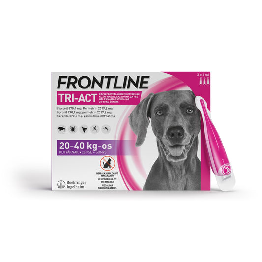 Šunų (20-40 kg) užlašinamasis tirpalas Frontline Tri-Act